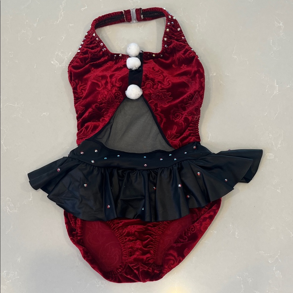 Elegant Red and Black Kids Costume